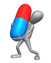 guy walking with pill bottle